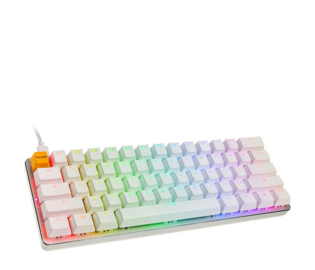 Glorious OUTLET - GMMK Compact Gateron Brown biała - 1569218 - zdjęcie 2